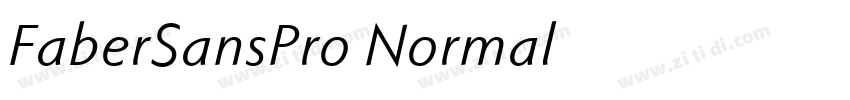 FaberSansPro Normal字体转换